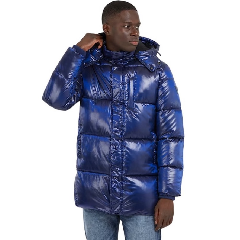 GUESS MID LENGTH PUFFA JAC ΜΠΟΥΦΑΝ ΑΝΔΡΙΚΟ BLUE