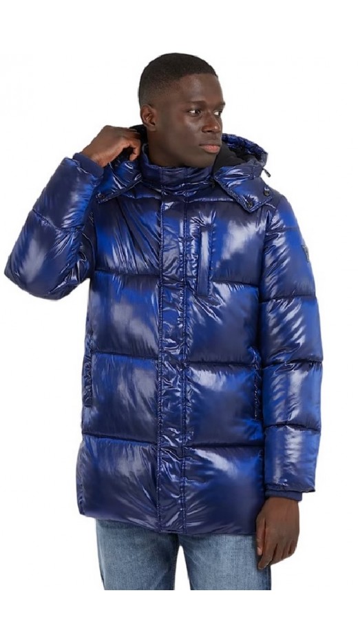 GUESS MID LENGTH PUFFA JAC ΜΠΟΥΦΑΝ ΑΝΔΡΙΚΟ BLUE