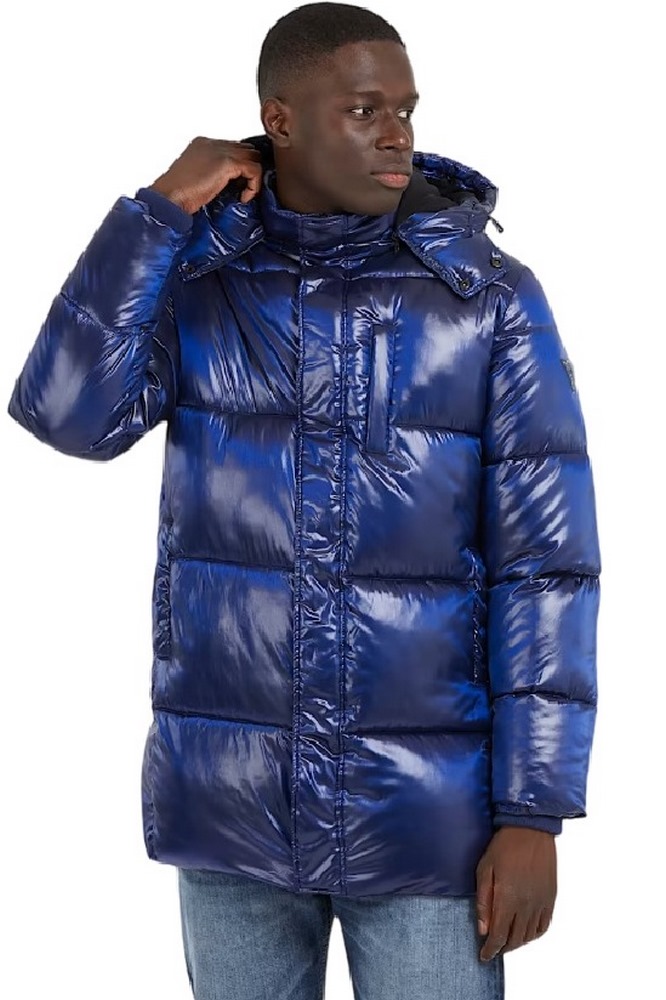 GUESS MID LENGTH PUFFA JAC ΜΠΟΥΦΑΝ ΑΝΔΡΙΚΟ BLUE