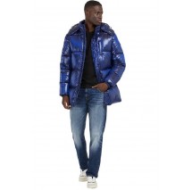 GUESS MID LENGTH PUFFA JAC ΜΠΟΥΦΑΝ ΑΝΔΡΙΚΟ BLUE