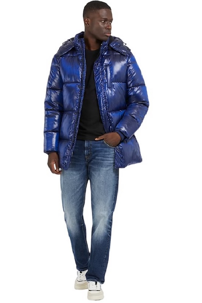 GUESS MID LENGTH PUFFA JAC ΜΠΟΥΦΑΝ ΑΝΔΡΙΚΟ BLUE