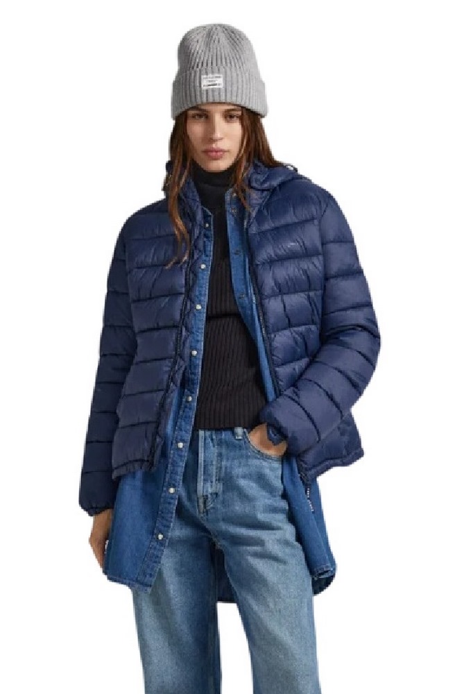 PEPE JEANS E1 DROP 2B MADDIE SHORT ΜΠΟΥΦΑΝ ΓΥΝΑΙΚΕΙΟ NAVY
