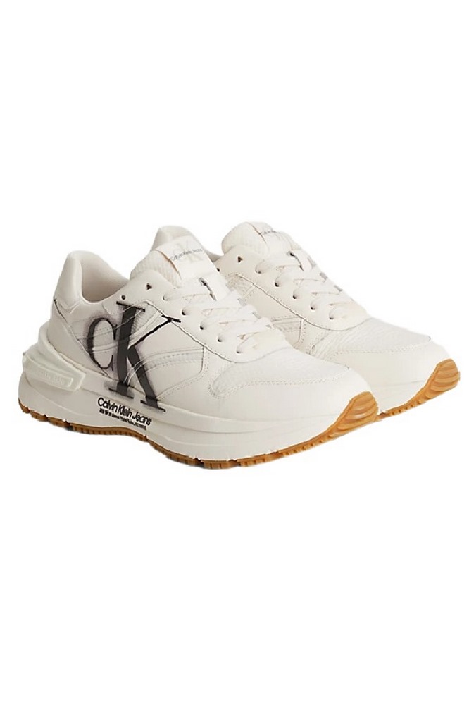 CALVIN KLEIN JEANS CHUNKY RUNNER OVER BRAND WN ΠΑΠΟΥΤΣΙ ΓΥΝΑΙΚΕΙΟ ECRU