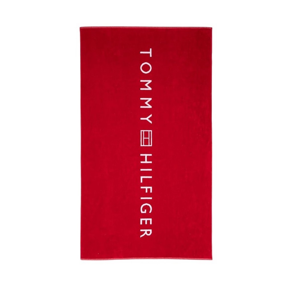 TOMMY HILFIGER TOWEL UNISEX ΠΕΤΣΕΤΑ RED