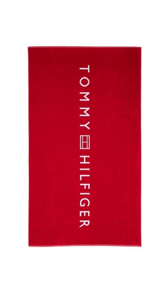 TOMMY HILFIGER TOWEL UNISEX ΠΕΤΣΕΤΑ RED