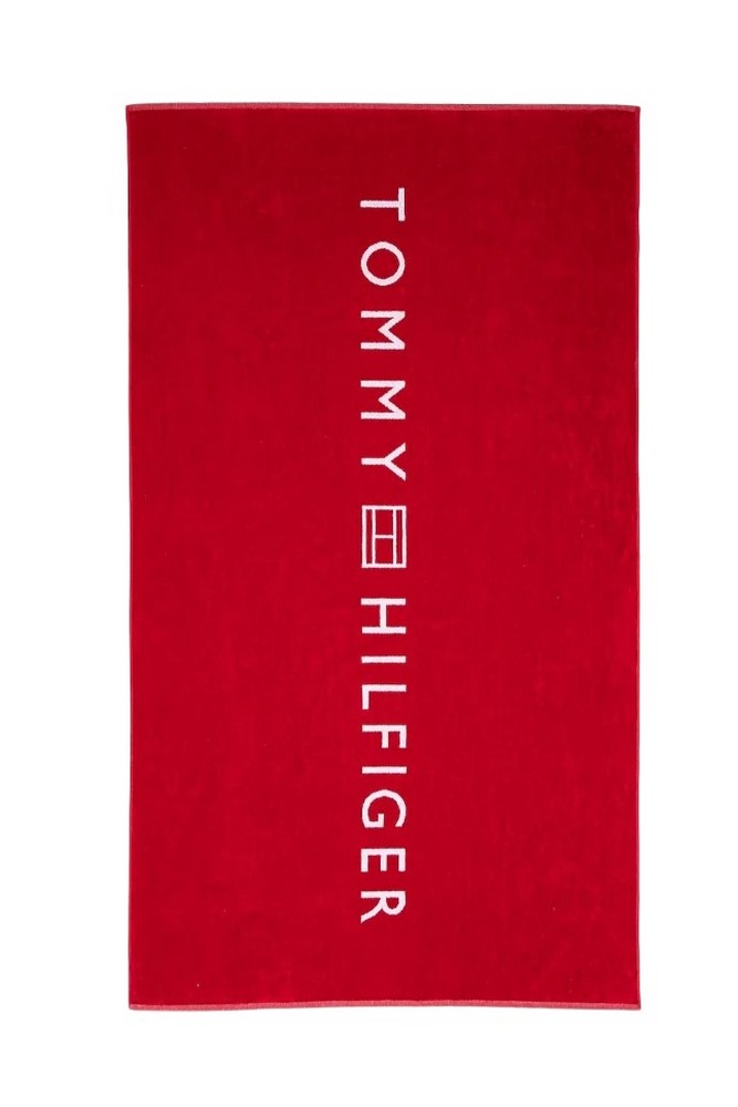 TOMMY HILFIGER TOWEL UNISEX ΠΕΤΣΕΤΑ RED
