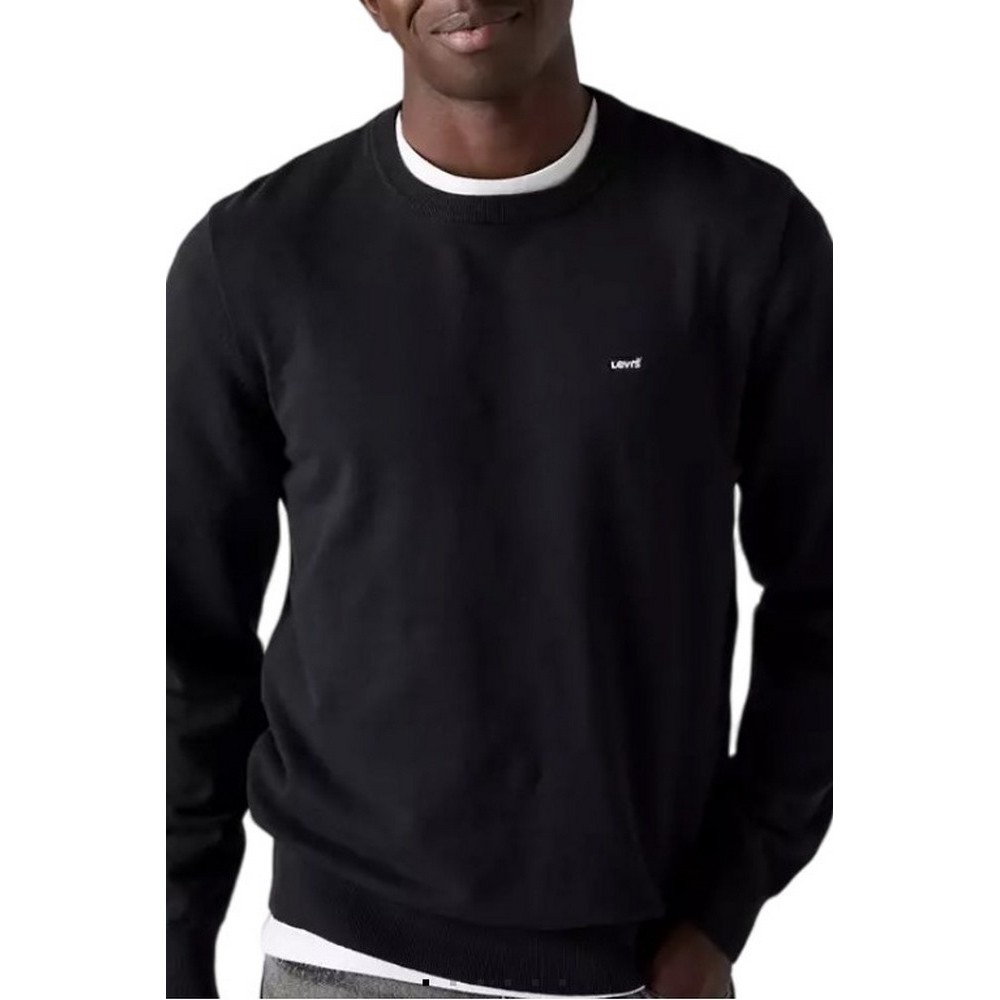 LEVIS LIGHTWEIGHT HM SWEATER ΜΠΛΟΥΖΑ ΠΛΕΚΤΗ ΑΝΔΡΙΚΗ BLACK