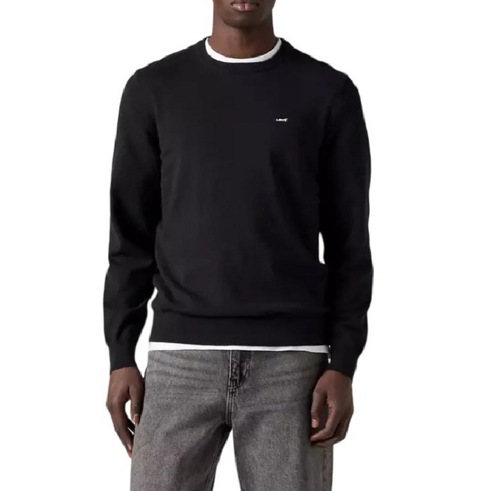 LEVIS LIGHTWEIGHT HM SWEATER ΜΠΛΟΥΖΑ ΠΛΕΚΤΗ ΑΝΔΡΙΚΗ BLACK