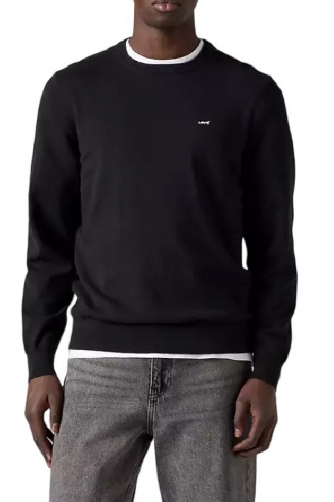 LEVIS LIGHTWEIGHT HM SWEATER ΜΠΛΟΥΖΑ ΠΛΕΚΤΗ ΑΝΔΡΙΚΗ BLACK