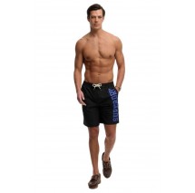 SUPERDRY D2 SDSW LOGO 19 BOARDSHORT ΜΑΓΙΟ ΑΝΔΡΙΚΟ BLACK