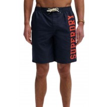 SUPERDRY D2 SDSW LOGO 19 BOARDSHORT ΜΑΓΙΟ ΑΝΔΡΙΚΟ NAVY