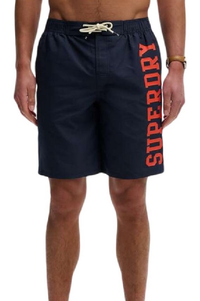 SUPERDRY D2 SDSW LOGO 19 BOARDSHORT ΜΑΓΙΟ ΑΝΔΡΙΚΟ NAVY