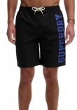 SUPERDRY D2 SDSW LOGO 19 BOARDSHORT ΜΑΓΙΟ ΑΝΔΡΙΚΟ BLACK