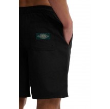 SUPERDRY D2 SDSW LOGO 19 BOARDSHORT ΜΑΓΙΟ ΑΝΔΡΙΚΟ BLACK