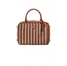 GUESS KORA BOX SATCHEL ΤΣΑΝΤΑ ΓΥΝΑΙΚΕΙΑ CARAMEL