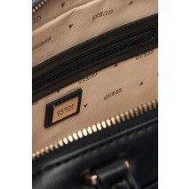 GUESS KORA BOX SATCHEL ΤΣΑΝΤΑ ΓΥΝΑΙΚΕΙΑ BLACK