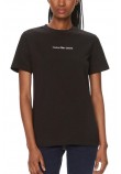 CALVIN KLEIN JEANS INSTITUTIONAL STRAIGHT T-SHIRT ΓΥΝΑΙΚΕΙΟ BLACK