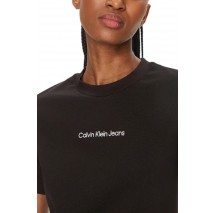 CALVIN KLEIN JEANS INSTITUTIONAL STRAIGHT T-SHIRT ΓΥΝΑΙΚΕΙΟ BLACK