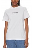 CALVIN KLEIN JEANS INSTITUTIONAL STRAIGHT T-SHIRT ΓΥΝΑΙΚΕΙΟ BRIGHT WHITE