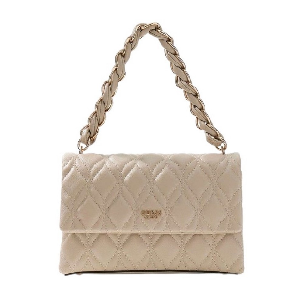 GUESS MAXINE FLAP CROSSBODY ΤΣΑΝΤΑ ΓΥΝΑΙΚΕΙΑ TAUPE