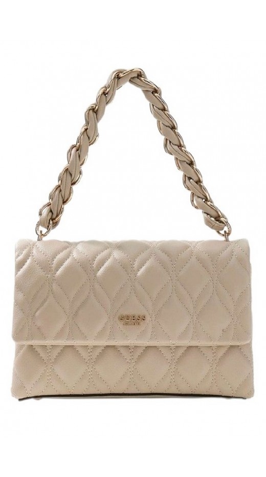 GUESS MAXINE FLAP CROSSBODY ΤΣΑΝΤΑ ΓΥΝΑΙΚΕΙΑ TAUPE
