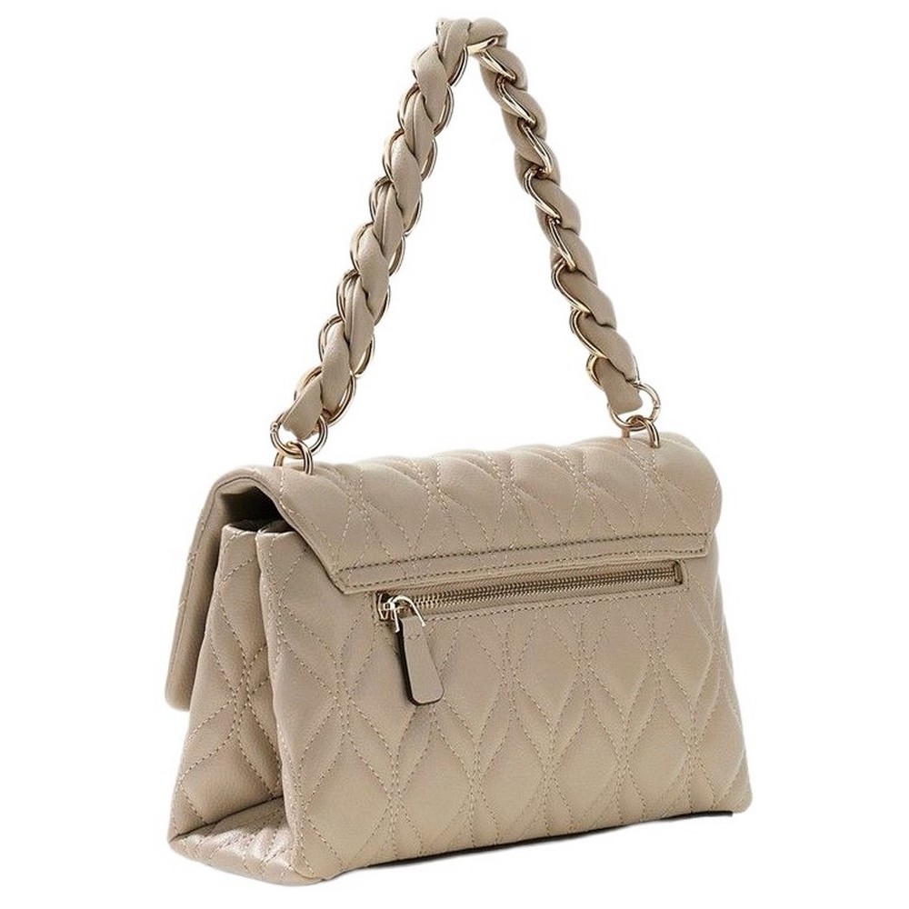 GUESS MAXINE FLAP CROSSBODY ΤΣΑΝΤΑ ΓΥΝΑΙΚΕΙΑ TAUPE