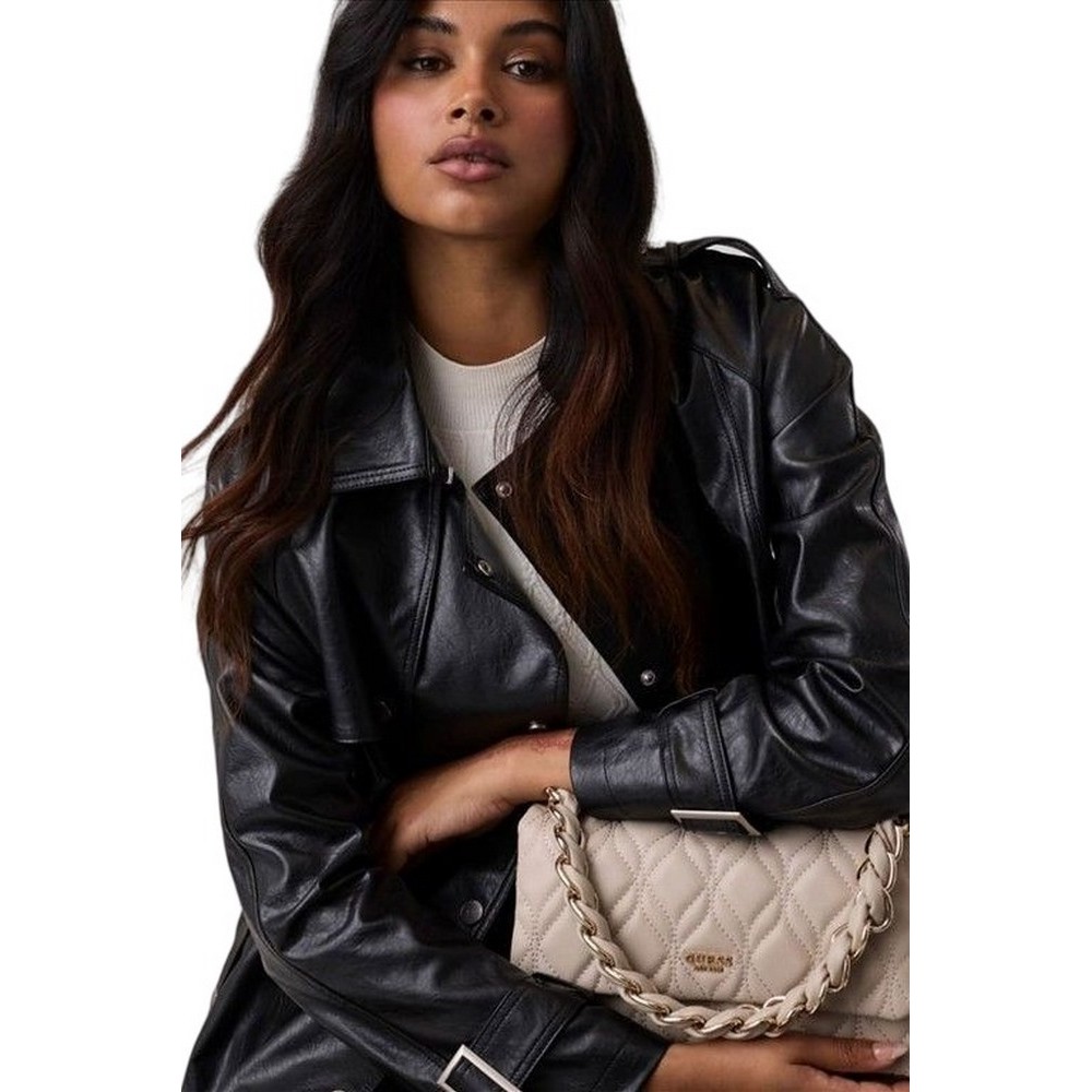 GUESS MAXINE FLAP CROSSBODY ΤΣΑΝΤΑ ΓΥΝΑΙΚΕΙΑ TAUPE
