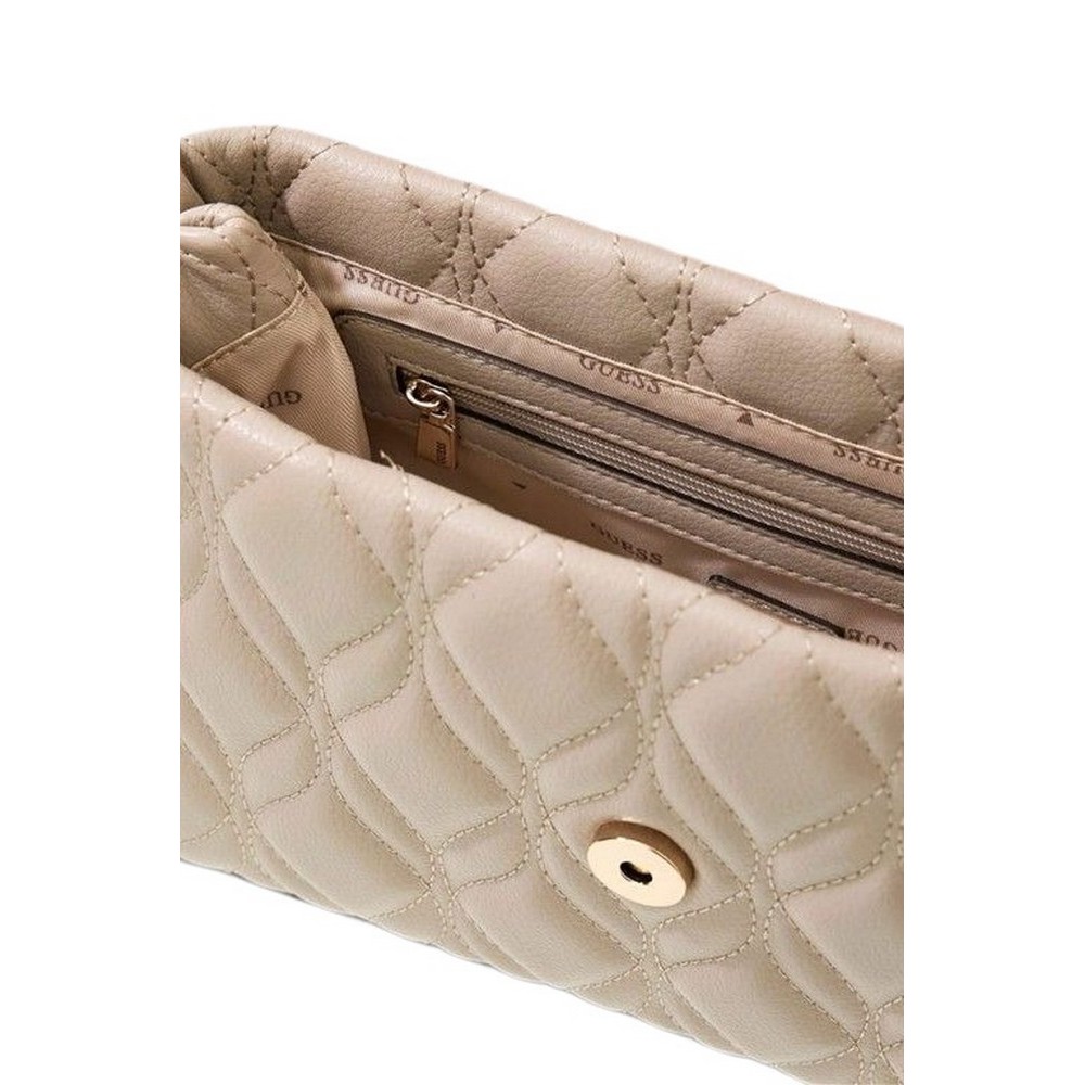 GUESS MAXINE FLAP CROSSBODY ΤΣΑΝΤΑ ΓΥΝΑΙΚΕΙΑ TAUPE