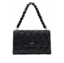 GUESS MAXINE FLAP CROSSBODY ΤΣΑΝΤΑ ΓΥΝΑΙΚΕΙΑ BLACK