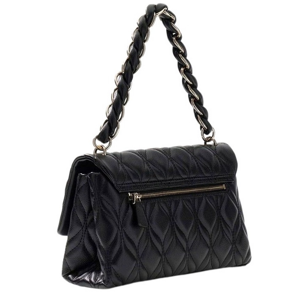 GUESS MAXINE FLAP CROSSBODY ΤΣΑΝΤΑ ΓΥΝΑΙΚΕΙΑ BLACK