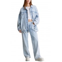 CALVIN KLEIN JEANS EXTREME OVERSIZE DENIM JACKET ΜΠΟΥΦΑΝ ΓΥΝΑΙΚΕΙΟ DENIM LIGHT