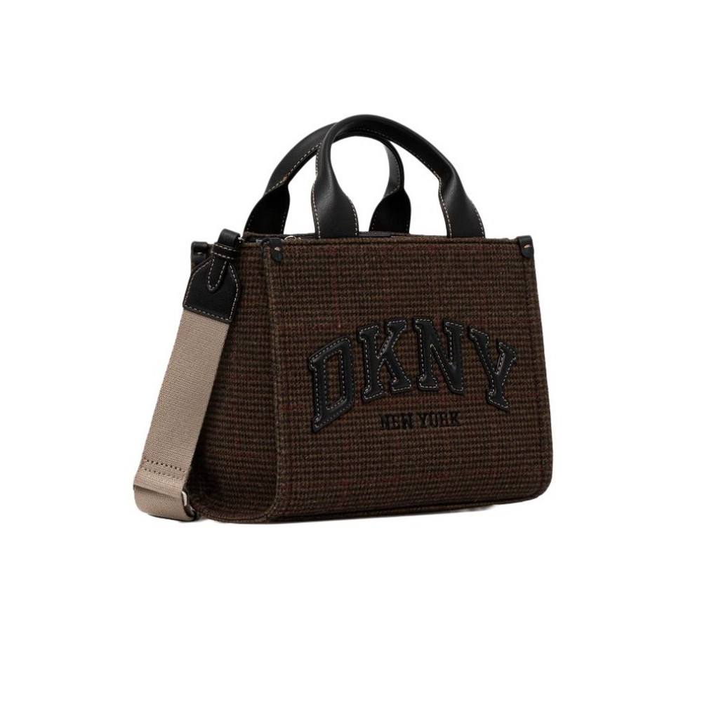 DKNY HANDLEE TOTE HANDBAG R53AIC80 ΤΣΑΝΤΑ ΓΥΝΑΙΚΕΙΑ BROWN