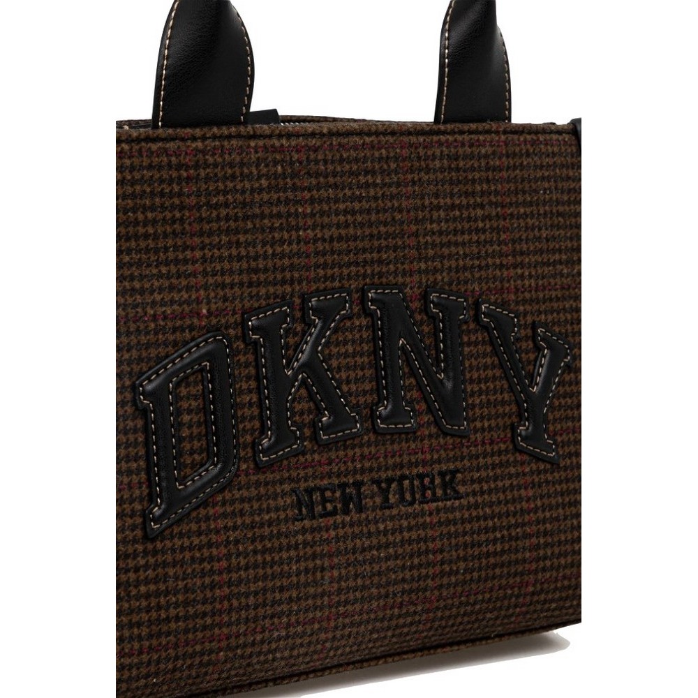 DKNY HANDLEE TOTE HANDBAG R53AIC80 ΤΣΑΝΤΑ ΓΥΝΑΙΚΕΙΑ BROWN