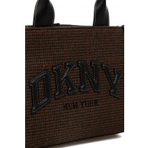 DKNY HANDLEE TOTE HANDBAG R53AIC80 ΤΣΑΝΤΑ ΓΥΝΑΙΚΕΙΑ BROWN