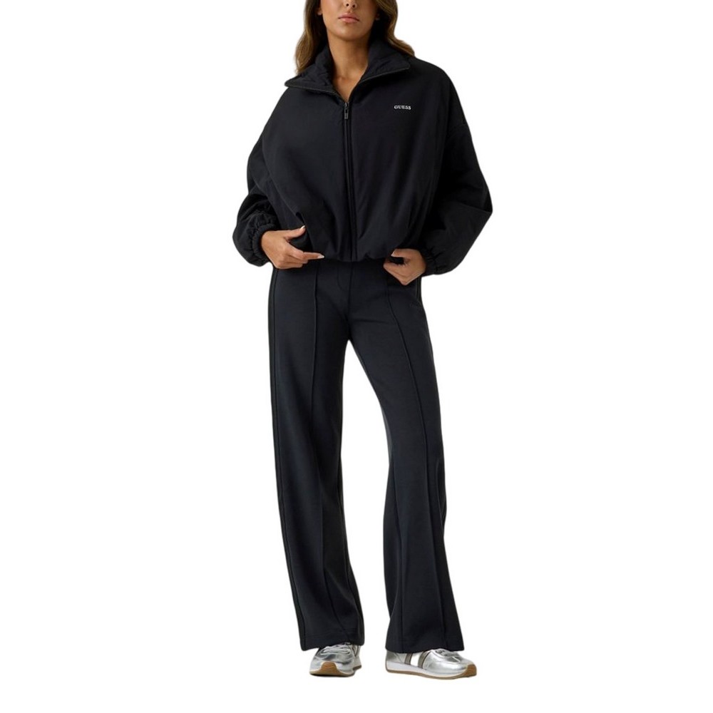 GUESS RHEA PADDED ZIP JACKET ΜΠΟΥΦΑΝ ΓΥΝΑΙΚΕΙΟ BLACK
