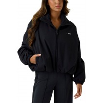 GUESS RHEA PADDED ZIP JACKET ΜΠΟΥΦΑΝ ΓΥΝΑΙΚΕΙΟ BLACK