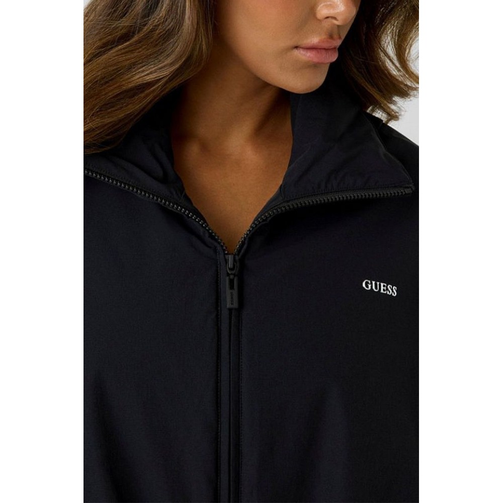 GUESS RHEA PADDED ZIP JACKET ΜΠΟΥΦΑΝ ΓΥΝΑΙΚΕΙΟ BLACK