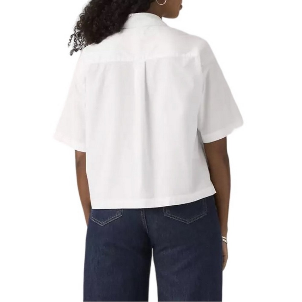 LEVIS HARLIE SS CROPPED SHIRT ΠΟΥΚΑΜΙΣΟ ΓΥΝΑΙΚΕΙΟ WHITE