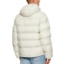 CALVIN KLEIN JEANS LS NYLON MONOGRAM PUFFER JKT ΜΠΟΥΦΑΝ ΑΝΔΡΙΚΟ ECRU