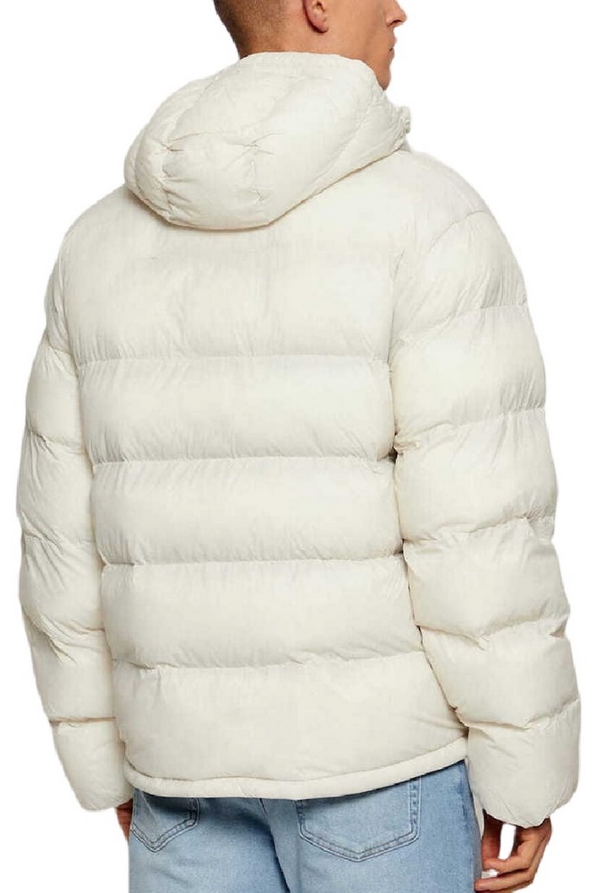 CALVIN KLEIN JEANS LS NYLON MONOGRAM PUFFER JKT ΜΠΟΥΦΑΝ ΑΝΔΡΙΚΟ ECRU