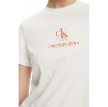 CALVIN KLEIN JEANS SHADOW GRAPHIC REGULAR TEE T-SHIRT ΜΠΛΟΥΖΑ ΓΥΝΑΙΚΕΙΑ WHITE