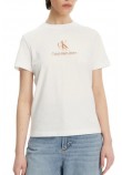 CALVIN KLEIN JEANS SHADOW GRAPHIC REGULAR TEE T-SHIRT ΜΠΛΟΥΖΑ ΓΥΝΑΙΚΕΙΑ WHITE