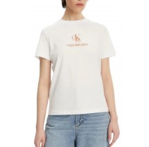 CALVIN KLEIN JEANS SHADOW GRAPHIC REGULAR TEE T-SHIRT ΜΠΛΟΥΖΑ ΓΥΝΑΙΚΕΙΑ WHITE