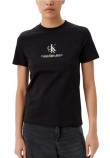 CALVIN KLEIN JEANS SHADOW GRAPHIC REGULAR TEE T-SHIRT ΜΠΛΟΥΖΑ ΓΥΝΑΙΚΕΙΑ BLACK