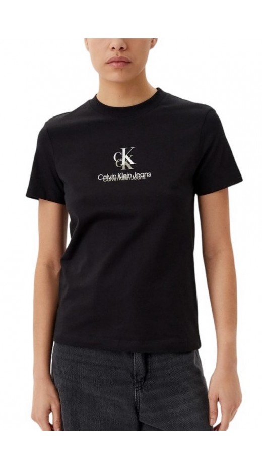 CALVIN KLEIN JEANS SHADOW GRAPHIC REGULAR TEE T-SHIRT ΜΠΛΟΥΖΑ ΓΥΝΑΙΚΕΙΑ BLACK