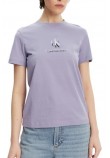 CALVIN KLEIN JEANS SHADOW GRAPHIC REGULAR TEE T-SHIRT ΜΠΛΟΥΖΑ ΓΥΝΑΙΚΕΙΑ VIOLET