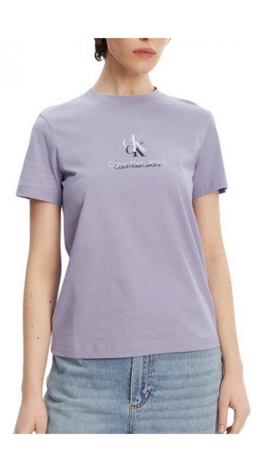 CALVIN KLEIN JEANS SHADOW GRAPHIC REGULAR TEE T-SHIRT ΜΠΛΟΥΖΑ ΓΥΝΑΙΚΕΙΑ VIOLET