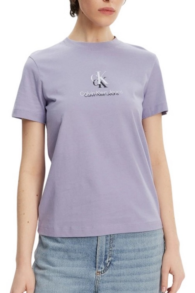 CALVIN KLEIN JEANS SHADOW GRAPHIC REGULAR TEE T-SHIRT ΜΠΛΟΥΖΑ ΓΥΝΑΙΚΕΙΑ VIOLET