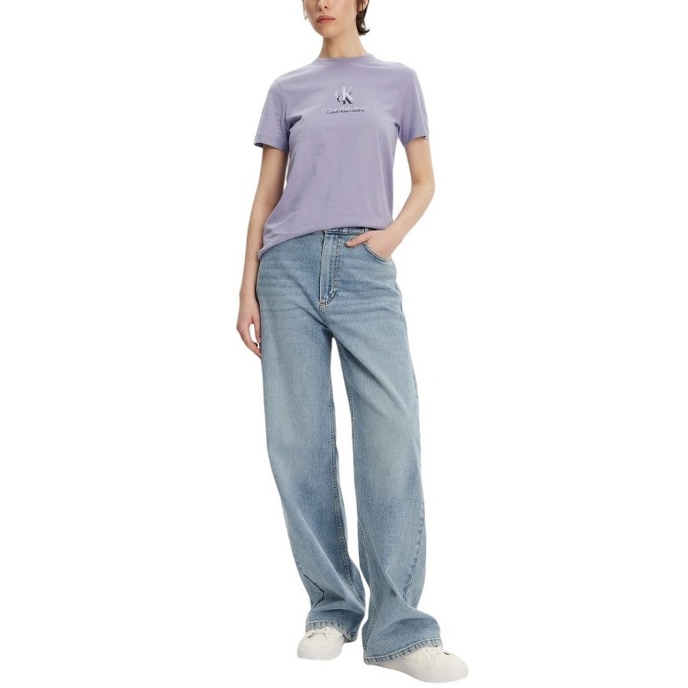 CALVIN KLEIN JEANS SHADOW GRAPHIC REGULAR TEE T-SHIRT ΜΠΛΟΥΖΑ ΓΥΝΑΙΚΕΙΑ VIOLET