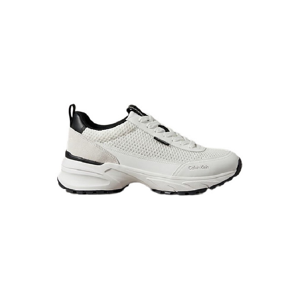 CALVIN KLEIN HIKE RUNNER LACEUP MESH ΠΑΠΟΥΤΣΙ ΑΝΔΡΙΚΟ WHITE/BLACK